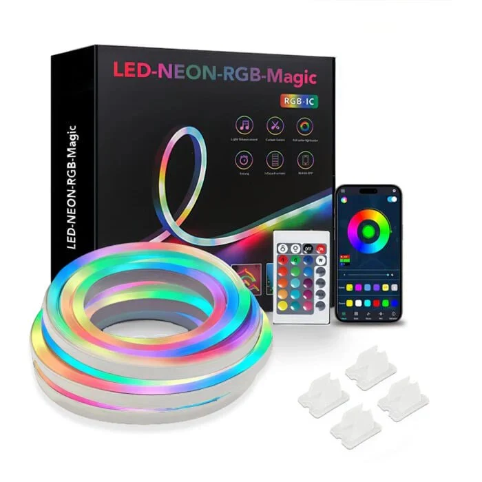 LED Neon RGB-IC Smart Flexible Strip Light 5 Meter | App Control